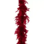 Guirlande boa en plumes (184 cm) deluxe bordeaux Guirlande boa en plumes (184 cm) deluxe bordeaux
