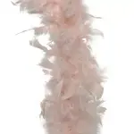 Guirlande boa en plume (184 cm) douceur rose poudr�