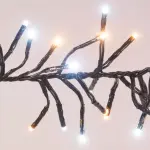 Guirlande lumineuse 11 m 1512 led câble noir boa bicolore blanc chaud et froid Guirlande lumineuse 11 m 1512 led câble noir boa bicolore blanc chaud et froid