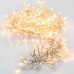 Guirlande lumineuse 11 m 1512 led câble transparent boa blanc chaud Guirlande lumineuse 11 m 1512 led câble transparent boa blanc chaud