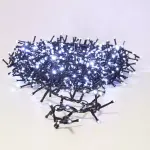 Guirlande lumineuse 15 m 1060 led c�ble noir boa effet cascade blanc froid