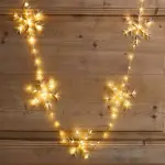 Guirlande lumineuse 2, 25 m 160 micro led cristaux de neige blanc chaud Guirlande lumineuse 2, 25 m 160 micro led cristaux de neige blanc chaud
