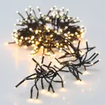 Guirlande lumineuse 8, 4 m 1152 led c�ble noir boa blanc extra chaud