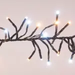 Guirlande lumineuse 8, 40 m 1152 led câble noir boa bicolore blanc chaud et froid Guirlande lumineuse 8, 40 m 1152 led câble noir boa bicolore blanc chaud et froid