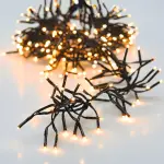 Guirlande lumineuse 8, 40 m 1152 led c�ble noir boa blanc chaud