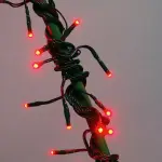 Guirlande lumineuse 8 m 128 led c�ble vert flashing light bicolore rouge et blanc chaud