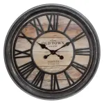 Horloge murale (d50 cm) old town marron patin�