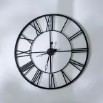Horloge murale en m�tal (d36, 5 cm) dali noir