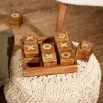 Jeu de morpion en bois