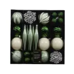 Kit de décoration de sapin de noël christmas vert matcha et blanc laine Kit de décoration de sapin de noël christmas vert matcha et blanc laine