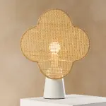 Lampe � poser bambou (h36 cm) faustine beige