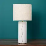 Lampe � poser c�ramique (h44 cm) isaure beige