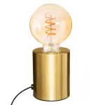 Lampe à poser métal (h10 cm) tube or Lampe à poser métal (h10 cm) tube or