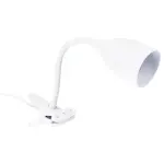 Lampe sur pince métal (h43 cm) sily blanche Lampe sur pince métal (h43 cm) sily blanche