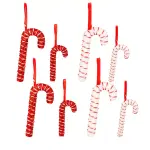 Lot de 10 sucres d'orge (h21 cm) sucreries festives rouge et blanc Lot de 10 sucres d'orge (h21 cm) sucreries festives rouge et blanc