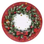 Lot de 12 dessous d'assiette couronne rouge