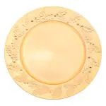 Lot de 12 dessous d'assiette houx de nol or