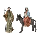 Lot de 3 santons (h19 cm) saint - christophe