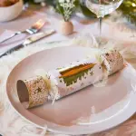 Lot de 6 crackers sapin or Lot de 6 crackers sapin or