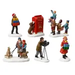 Lot de 6 figurines pour village (h7, 5 cm) personnages en ville Lot de 6 figurines pour village (h7, 5 cm) personnages en ville