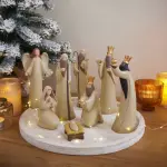 Lot de 8 santons (hauteur 20 cm) de juliette Lot de 8 santons (hauteur 20 cm) de juliette