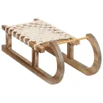 Luge en bois (40 x h9 cm) corde naturel