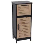 Meuble bas de salle de bain (37 x h83 cm) bergen noir