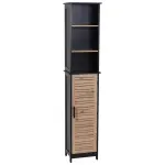 Meuble colonne salle de bain (35 x h173 cm) bergen noir