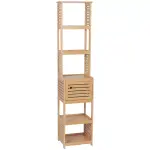 Meuble colonne salle de bain (38 x h170 cm) trinidad naturel