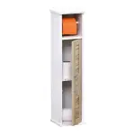 Meuble dérouleur papier toilette avec réserve (h75 cm) stockholm blanc Meuble dérouleur papier toilette avec réserve (h75 cm) stockholm blanc