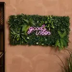 Mur v�g�tal carr� (50 x 50 cm) jungle vert