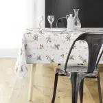 Nappe de no�l rectangulaire (150 x 300 cm) guido blanc