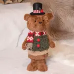 Ourson de nol dco (h46 cm) teddy en beau costume