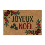Paillasson de nol coco (40 x 60 cm) joyeux nol multicolore