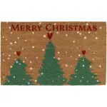 Paillasson de nol coco (45 x 75 cm) christmas multicolore