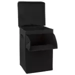 Panier � linge pliable (36 x 36 x 55 cm) colorama noir