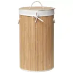 Panier � linge rond en bambou (h60 cm) anako naturel