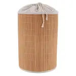 Panier  linge rond et pliable (h50 cm) harmonie naturel