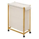 Panier à linge à roulettes (55 x 28 x 80 cm) livo beige Panier à linge à roulettes (55 x 28 x 80 cm) livo beige