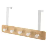 Patre pour porte 5 crochets (l37 x h20 cm) bambou blanc