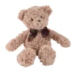Peluche douceur (h30 cm) gaston et n?ud papillon  carreaux