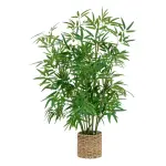 Plante artificielle avec pot tress� (h100 cm) bambou ly