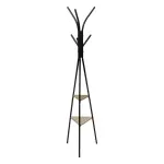 Porte - manteau métal et bois (175 cm) jano noir Porte - manteau métal et bois (175 cm) jano noir