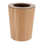 Poubelle salle de bain fa�on ch�ne scandi beige