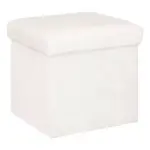 Pouf pliant ezzio blanc