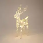 Renne de nol lumineux  piles (h37 cm) gulliver iris et blanc chaud