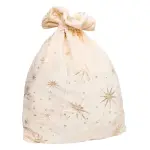 Sac cadeau (h70 cm) toiles clestes ivoire et dor
