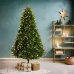 Sapin de noël artificiel lumineux 320 led (h180 cm) barrow vert sapin Sapin de noël artificiel lumineux 320 led (h180 cm) barrow vert sapin