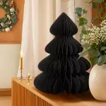 Sapin papier  poser (h60 cm) fermeture magntique noir