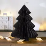 Sapin en papier � suspendre (h40 cm) fermeture magn�tique noir